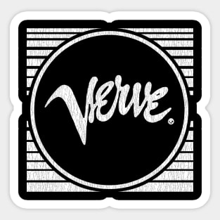 Stripe Retro Verve Records 1956 Sticker